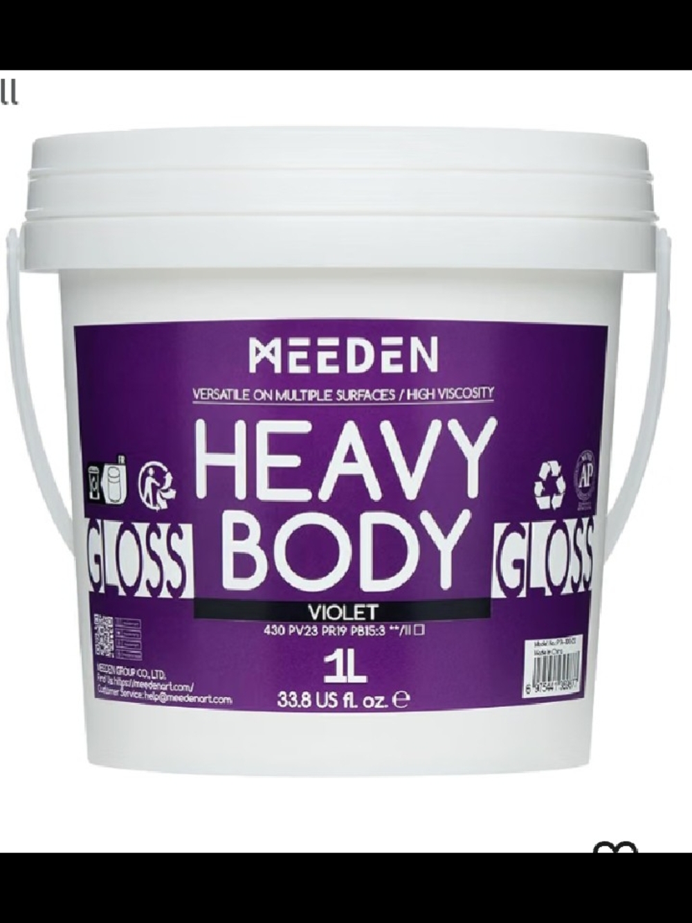 Meeden Heavy Body Gloss Paint - Violet 1L